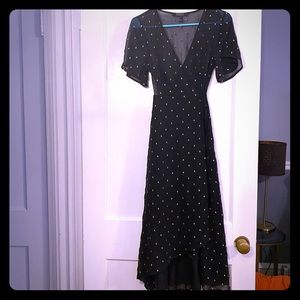 Forever 21 Contemporary Metallic Clip Wrap Dress